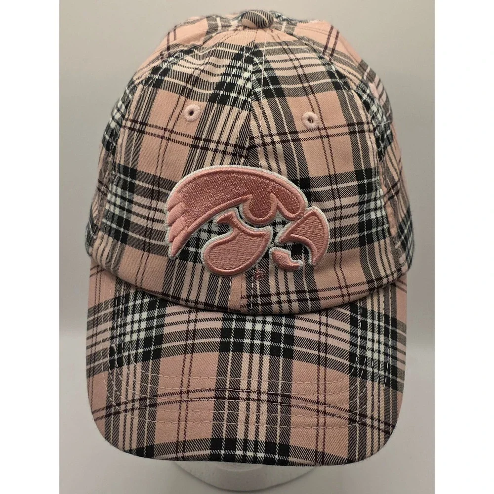 Top of the World Iowa Hawkeyes Cap Hat NCAA‎ Womens OSFM Pink Plaid
